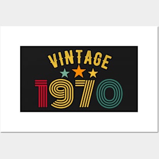 Vintage 1970 Birthday design Posters and Art